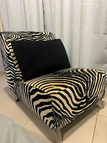 BRETZ Designer Accent Chair (Zebra Print)