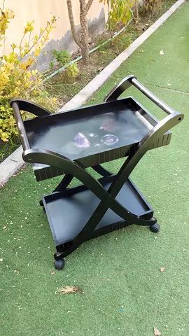 Wooden Serving Trolley / Tea Cart on Wheels