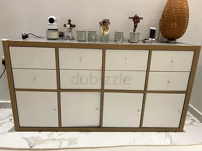 Wooden 12-Compartment Storage Cabinet – excellent Condition