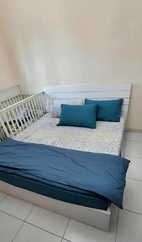 King Size Bed with mattress 180*200 (Pillow and comforter not included)