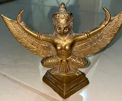 Brass Garuda Statue - Vintage Figure-3inch height