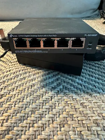2 x (each 50 AED) TP-Link TL-SG1005P 5-Port Gigabit Desktop Switch with 4-Port PoE+  - Used