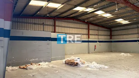 5500 Sqft Front Warehouse Only Ground Floor Available In Al Jurf Industrial Area.
