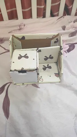 Handmade cardboard organizer