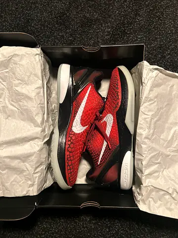 Nike Zoom Kobe 6 Protro - Red/Black Basketball Shoes