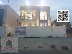 For sale, a villa in Ajman Al Zahia, 5 master rooms, a Majles room, a hall, and a maid’s room, fre