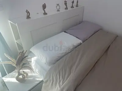 IKEA Storage Bed (140 cm) + NORDLI Headboard + Premium Mattress (6 Months Use only)