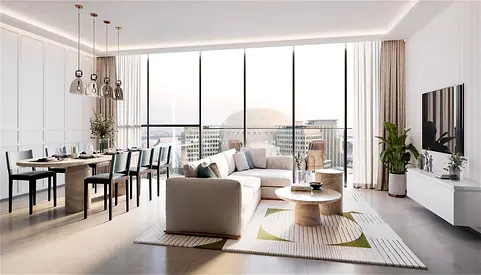 شقة بغرفتي نوم | سكاي ريزيدنسز إكسبو سيتي | مناظر متعددة | مفروشة