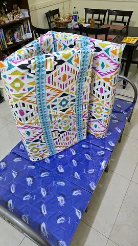 Folding Metal Bed Frame with mattress for Sale