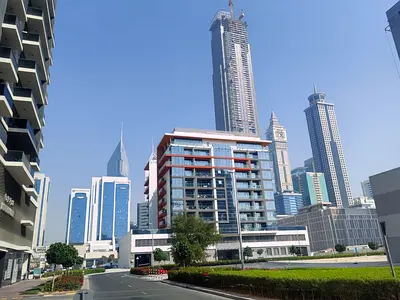 IN JUMEIRAH GARDEN CITY, DUBAI ADJACENT TO SHEIKH ZAID ROAD VERY ESAY ACCESS ALL OVER DUBAI, 1 bed/hall APARTMENT for RENT only 65K- aed