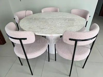Marble table and chairs