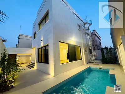 Villa for sale in Al Rawda area with a swimming pool, excellent finishing, close to all services.