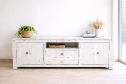 Modern Design Solid Wood Vintage Tv Table