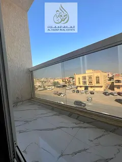 For annual rent in Ajman – 1BHK 2 bathrooms and a balcony in Al Muwaihat 3