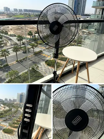 Black  Decker Oscillating Stand Fan - Excellent Working Condition