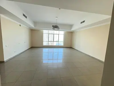 Panoramic city view, free AC by landlord, free gym, 2 balconies, built-in wardrobes, master bedroom.