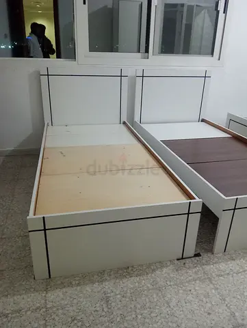 Single bed with side table