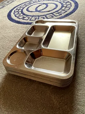 Stainless steel heavy duty food plates/ divider