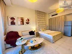 Furnished Studio | SOL Bay Business Bay | Balcony &amp; Downtown View