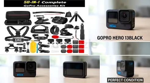 GoPro Hero 13 Black + 50-Piece Ultimate Accessory Bundle!