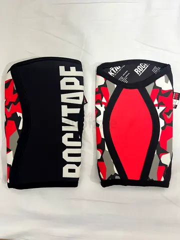 RockTape 5mm Knee/Elbow Sleeve (Red Camo) - Size L