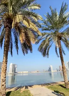 1 bedroom with hall, parking,pool,Gym and balcony sea view for sale in Al Waha tower, Sharjah, Al Kh