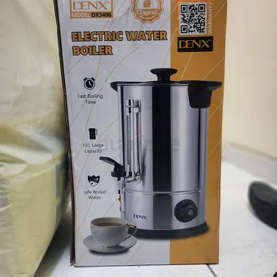 Denx Electric Water Boiler - 10L Stainless Steel (Unused in Box)