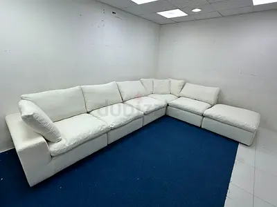 Perfect condition marina home modular sofa with footstool