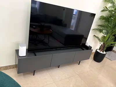 Tv unit for sale dark silver