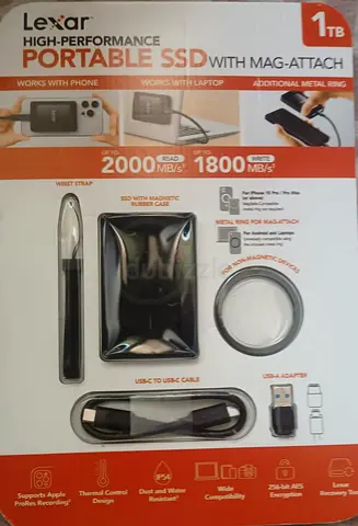 Lexar 1TB High-Performance Portable SSD with Mag-Attach (New/Unused Packaging)