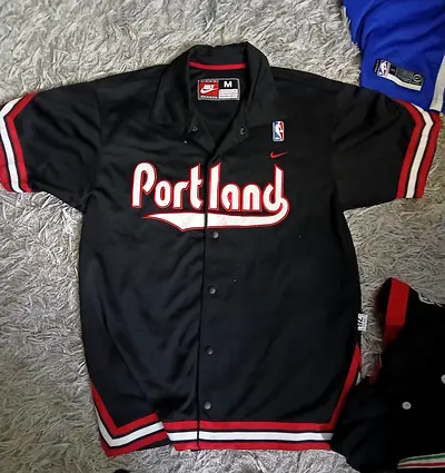 Portland Trail Blazers Basketball NBA Warm Up Nike Jersey Size2XL