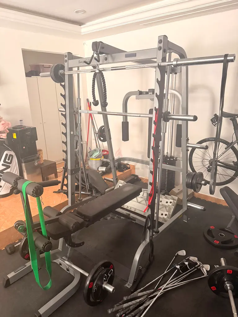 Multi-Function Home Gym Smith Machine with Bench and Leg Developer439292937005977601