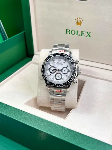 Rolex Cosmograph Daytona Stainless Steel Automatic Master Copy Watch - White Dial