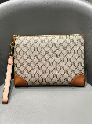 Gucci canvas pouch