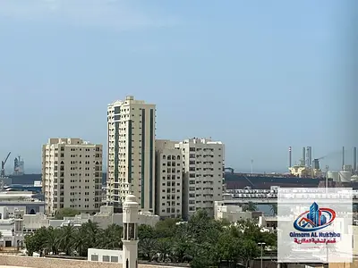 Two-bedroom apartment with a spacious layout – central A/C – central gas – parking available – next to a mosque – easy access to Dubai exit.
