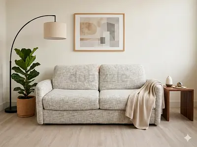 Home center two seater sofa bed with mattress