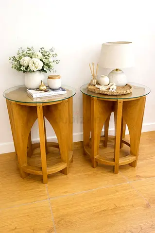 Modern Design Solid Wood Side Tables