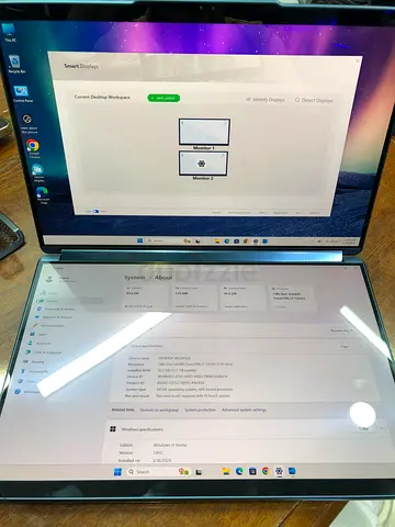Portable USB-C Dual External Monitor (Side-by-side) - Works with Laptop
