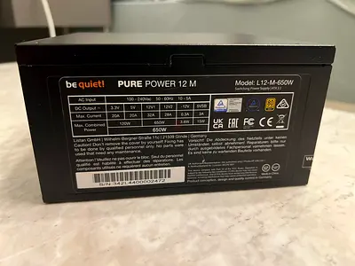 be quiet! Pure Power 12 M 650W (80+ Gold, ATX 3.0)