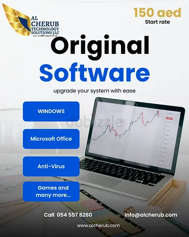 Original Windows, Office  Antivirus Software (Genuine Licenses)
