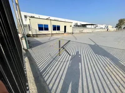 🌟 Huge Open Yard for Rent | 40,000 Sqft | 125 kW Power | Prime Industrial Space in Industrial Area 12 – Sharjah 🚛🏗️⚡✨