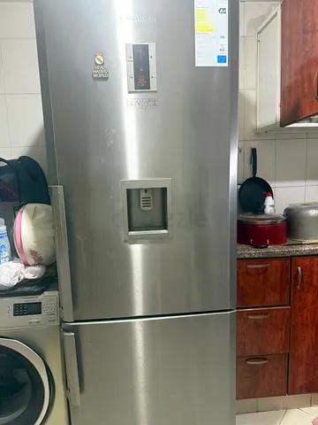 Stainless Steel Double Door Refrigerator with Water Dispenser