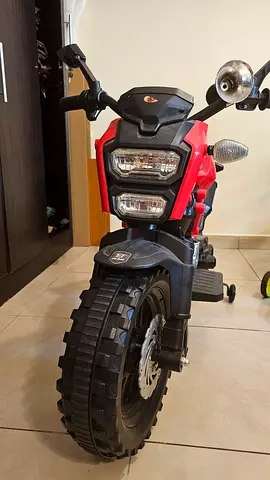 Red/Black Electric Ride-On Motorbike