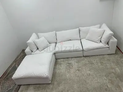 Like new condition marina home Luscious sofa with footstool