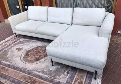 The Loom collection L shape sofa Light grey L-shaped 3-seater sofa with chaise (good used condition)