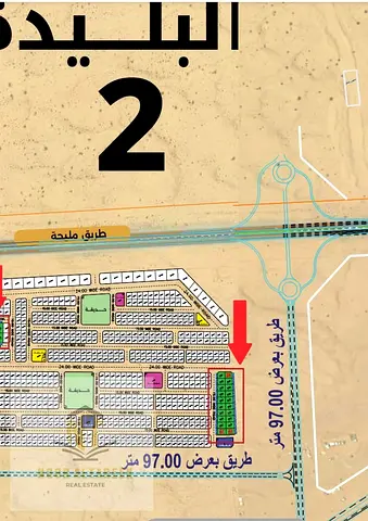 الموقع: البليدة 2 – الشارقة • المساحة: 3,148 قدم مربع • السعر: 540,000 درهم • نوع الاستخدام: سكني فلل • تصريح البناء: أرضي + دورين • التملك: حر للعرب
