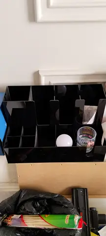 Countertop Coffee Station Organizer with Cup  Condiment Holders