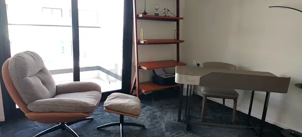 Leather office book shelf