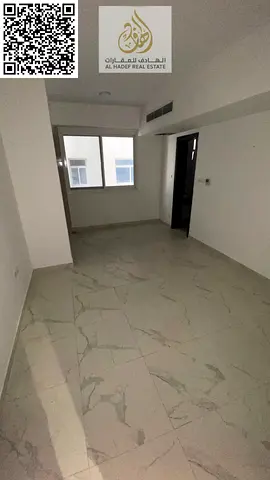 Very large studio apartment, first occupancy, ground floor, near Ajman Court