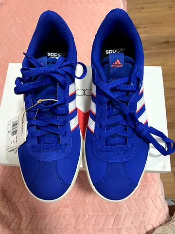 Blue slip-on casual sneakers Adidas size 43 2/3